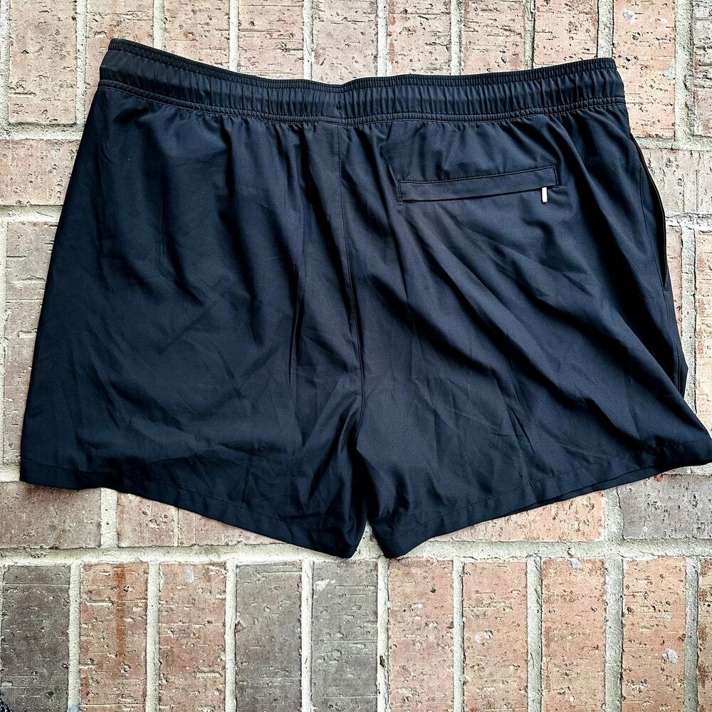 Murano Men's black Stretch Elastic Waist Swim Trunks Shorts Size XXL NWT - Picture 2 of 4